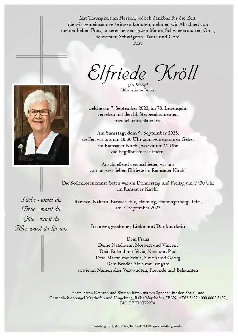 Parte von Elfriede Kröll